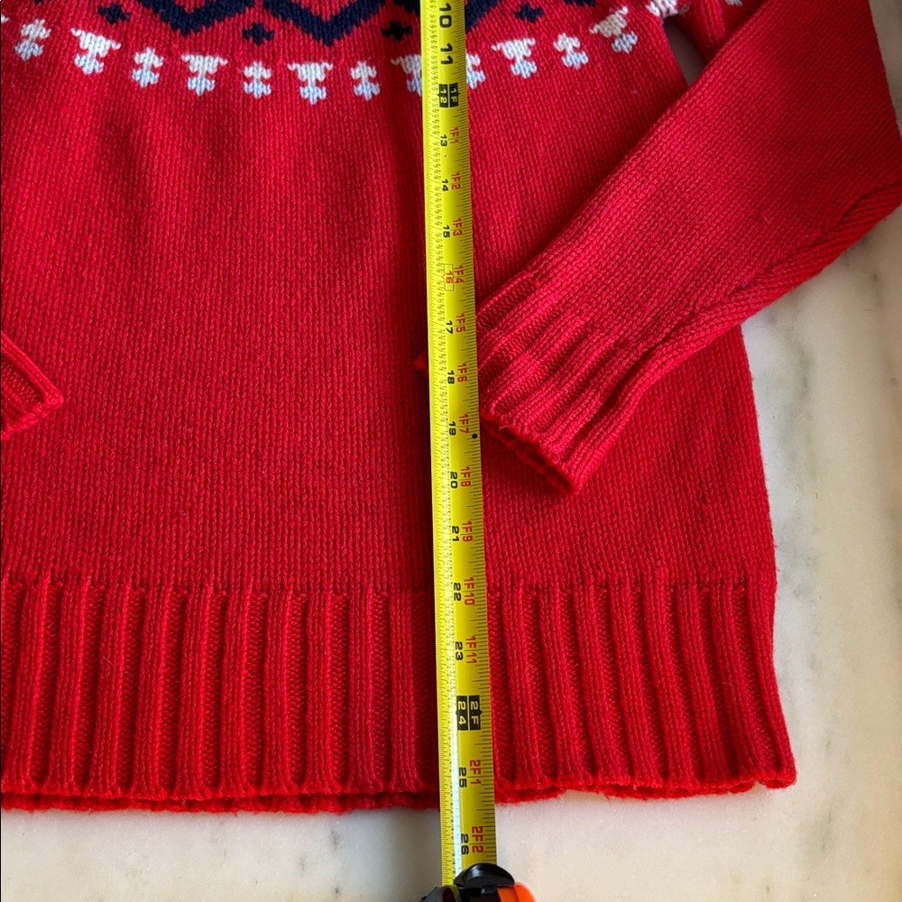 J Crew Fair Isle Sweater XS Merino Wool blend - Picture 3 of 8